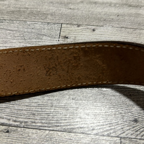 Brown leather embossed cowboy belt size 29 - Picture 6 of 6